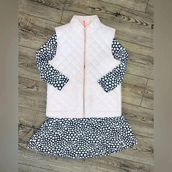 Girls size 12 crew cuts vest, tights and dress bundle - Picture 2 of 8